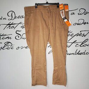 NWT Buffalo David Bitton Tan Soft Tencel Pull-On Pants, XXL